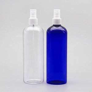Flacon vaporisateur transparent de 500 ml, flacons vaporisateurs vides en plastique transparent de 16 oz, récipient rechargeable pour huiles essentielles, produits de nettoyage
