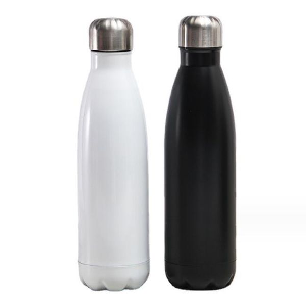 Bouteille Thermo Cola à Double paroi de 500ml, flacon isolé sous vide, bouteilles d'eau de Sport en acier inoxydable, flacons thermo-isolés