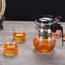 Suministros de cocina resistentes al calor de 500ml, té para teteras, hogar, jardín, cocina, Bar comedor, tetera, tetera de vidrio, tetera