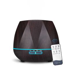 500ml télécommande humidificateur d'air diffuseur d'huile essentielle humidificador brumisateur LED diffuseur d'arôme aromathérapie 210724