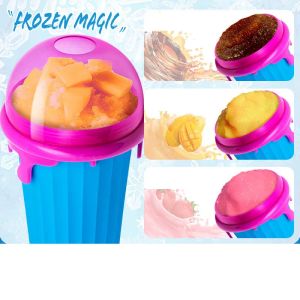 500 ml Slushy Ice tasse glaciale Magic Squeeze tasse de refroidissement Coupe de refroidissement Cup de congé