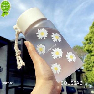 500 ml kleine transparante plastic fles meisjes creatief mat drinkwater beker kawai waterfles met draagbare reisbeker