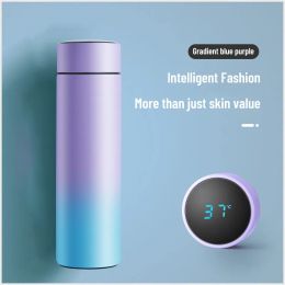 500 ML Smart Isolatie Cup Mini Thermos Cup Waterfles Led Digitale Temperatuur Display Roestvrijstalen Thermos Cup