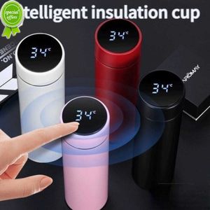 500ml Acier Inoxydable Intelligent Thermos Bouteille Température Affichage Smart Bouteille D'eau Flacons À Vide Isolation Tasse Bouteille