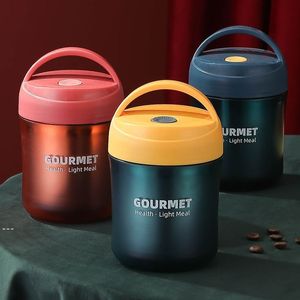 500 ml Thermoses Soup Cup Lunch Box Roestvrij stalen thermosmokvoedselcontainer Thermische vacuümkolvenfles met lepel voor kinderen GCC187