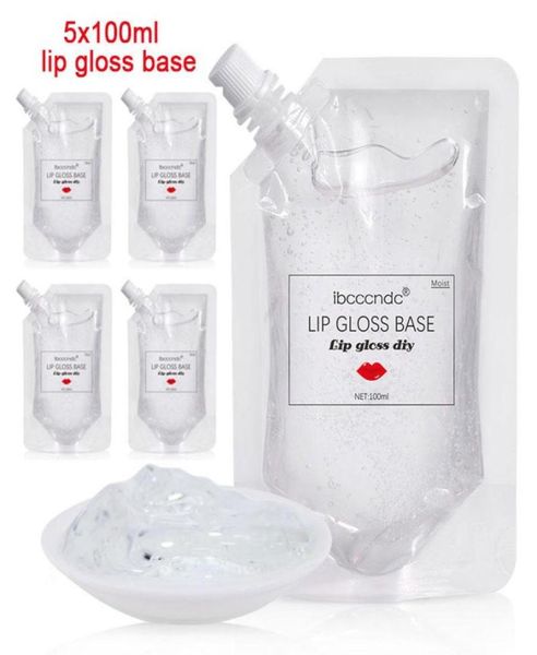 500 ml de fond de brillant à lèvres transparente Gel Glaze à lèvres matériau inodore Hydrating Gloss Founds Diy Whole2887000