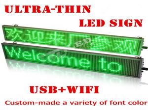 500mm95mm15mm WiFi Publicité programmable Barde panneau LED Pure rouge vert jaune bleu défilant affichage Couleur peut choo2800342
