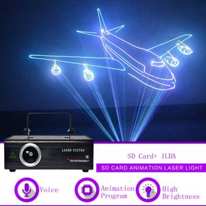 500 mw ILDA Sd-kaart RGB Animatie DMX Laser Projector Licht Thuis Gig Party DJ Show Professionele Podiumverlichting F500306c