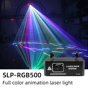 Scanner de ligne de faisceau Laser rvb 500mw, projecteur DJ Disco, effet d'éclairage de scène, fête de danse, mariage, vacances, Bar Club, lumières DMX