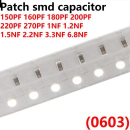 500 pcs 0603 Patch SMD -condensator 100NF 220NF 470NF 680NF 1UF 2.2UF 11pf 2pf 2.2pf 2.4pf 2.5pf 2.7pf 3pf 3.3pf 3.6pf 3.9pf 4pf 4pf 4pf