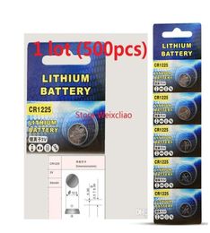 500 pcs 1 Lot Batterijen CR1225 3V Lithium Li ionen Knopcel Batterij CR 1225 3 Volt Liion Coin4724670
