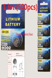 500pcs 1 lot CR1225 3V Lithium li ion bouton Cellule Batterie CR 1225 Batteries de pièces de pièces Liion 3 Volt 9946821