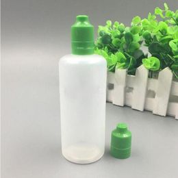 500pcs 120 ml de botellas eliquides cuentagotas de plástico PE translúcido PE vacío e jugo botella colorida a prueba de manipulación de niños oiunl