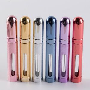 500pcs 12ml Portable Mini Refillable Perfume Spray Bottle Aluminum Atomizer Travel Container With