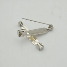 500pcs 2 4cm High Quality Safety pins Brooch Base Back Bar Badge Holder Brooch Pins DIY Jewelry Finding 312o