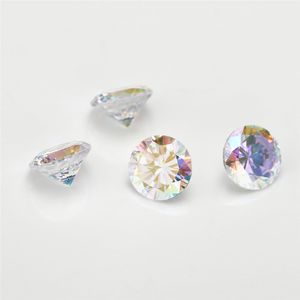 500pcs 3.0mm Placage AB Couleur Multicolore Cubic Zirconia Round Cut Loose CZ Stone Gems Synthétiques