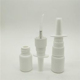 500 pièces 5ML/017oz bouteille de pulvérisation nasale blanche portative en HDPE emballage de voyage bouteille médicale de pulvérisation nasale Ncbtd