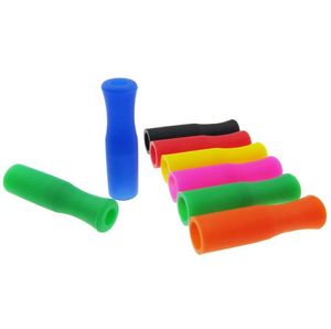 500pcs 6 mm Caps en silicone pointe alimentaire barre de qualité alimentaire en acier inoxydable Paille de dents protecteur de protection anti-brûlure empêcher l'échelle de la fête