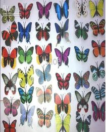 500 stks 7cm vlinder Koelkast Magneten Party Decoratie Artificiale kunststoffen 40 Styles Wide8517385