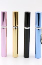 500pcs 7 ml bouteille de parfum Pipe en aluminium Bouteilles vives ATOMERINE SPÉRITÉ VIE VERRE REMAPLILable 4 couleurs noir Blue Rose Gold6861195