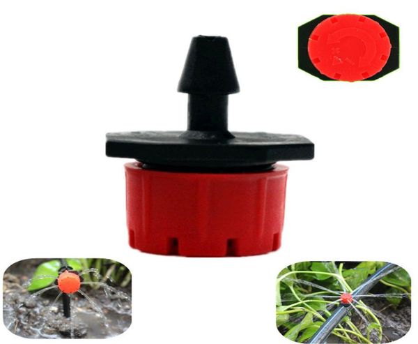 500pcs 8holes d'écoulement réglable rouge Dripper micro buse dripper emiter drip irrigation arroseur buse jardin raccords arrosage y5624901
