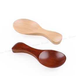 500 Uds niño leche en polvo cuchara de madera helado batido cuchara Mini azúcar cuchara sal cucharas de madera utensilios de cocina utensilios de cocina