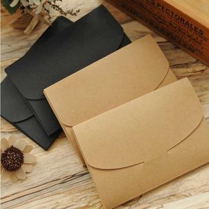 500 stks DIY-kaarten Verpakkingsdoos Karton Foto Pack Geschenkdoos voor Briefkaart Kraft Paper Envelop Pakket Case Party Gunst