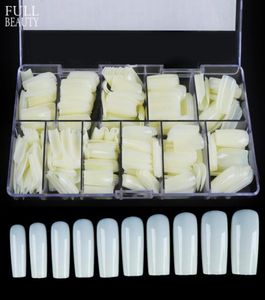 500 pcs valse nageltips Clear Natural Artificial Fake Tip Nails Art Practice Display Design Design UV Gel Manicure Tools CH16252089953