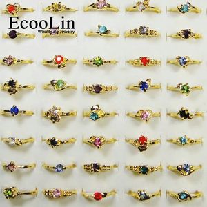 500pcs Fashion Femmes Rancs d'or Rings Girl Girl Ladies Bijoux Wholesale Lots RL119 240403