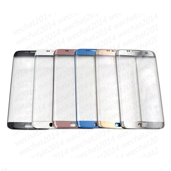 Reemplazo de lentes de cristal de pantalla táctil delantera 500 unids para Samsung Galaxy S6 Edge G925 S7 Edge G935 gratis DHL