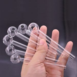 500pcs en verre du brûleur à huile Pipe de nargues 4 pouces Herbe sèche Pyrex Hand Glass Pipes pour les accessoires de tabagisme