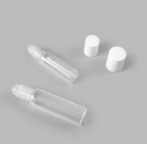 Bouteilles en verre transparent en rouleau de 10ml, 500 pièces/lot, conteneurs de charge fendus pour outils de maquillage et de parfum