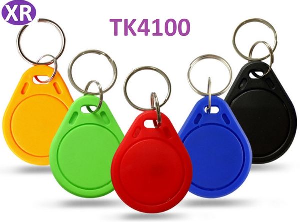 500 pcs/lot 125khz RFID porte-clés autocollants carte étiquette clé ID porte-clés TK4100 porte entrée contrôle d'accès EM porte-clés jeton