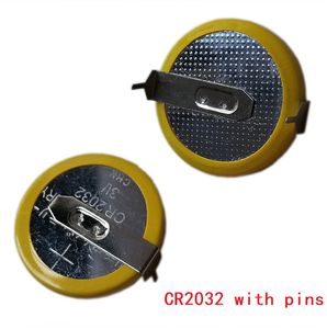 500 pcs/lot 3 V CR2032 3 V pile bouton au Lithium avec onglets soudés broches 100% frais pour les joueurs de jeux