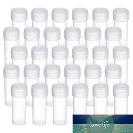 500 stks / partij 5 ml Plastic Sample Flessen Mini Clear Storage Fials Case Pil Capsule Opslagcontainers Jars Tuig Tube Pot voor Deksel