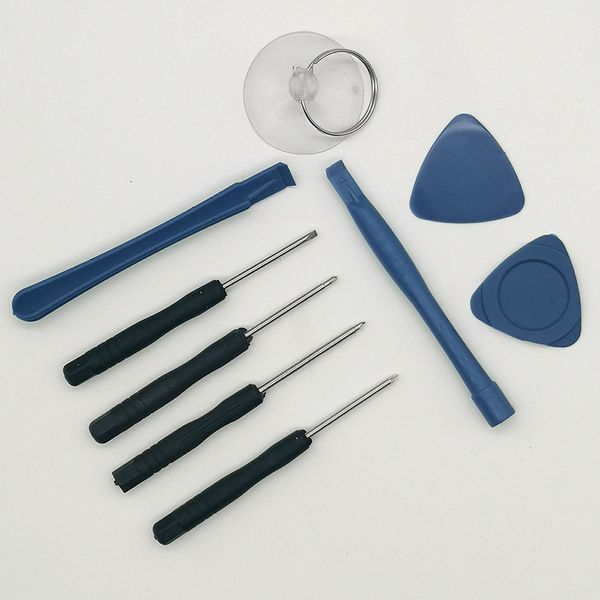 500pcs / lot 9 en 1 Tournevis Sucker Pry Kit d'outils d'ouverture de réparation pour iphone 4 4s 4g 5 5c 5s 6 6plus