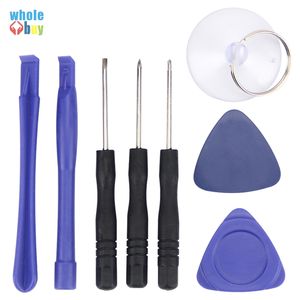 500 stks / partij DIY Mobiele Telefoon Reparing Tool 8 in 1 Reparatie PRY KIT Opening Batterij Vervangen Tools Pentalobe Torx Slotted Schroevendraaier voor Telefoon