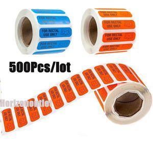 500 Pcs/Lot pour usage rectal uniquement autocollants étanches petites étiquettes 0,375 