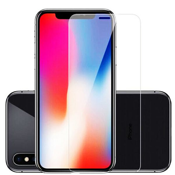 Protecteur d'écran en verre trempé transparent, 500 pièces/lot, colle complète, pour Apple iPhone 11 Pro Max 8 7 6 SE20 XR XS Max Edge, pour iphone X 15 14 14max 14PROMAX 13 12 Mini Film