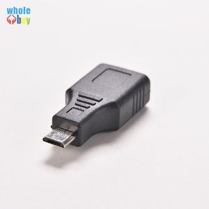 500 unids/lote USB 2,0 A hembra a Micro USB B 5 pines macho OTG adaptador convertidor conector para teléfono móvil Tablet PC portátil