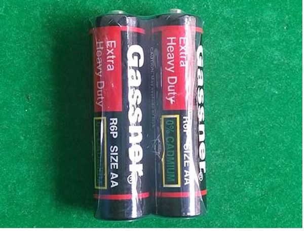 Batterie carbone-zinc AA R6P R6 UM3 500 v, 1.5 pièces/lot, pour télécommandes, vente en gros