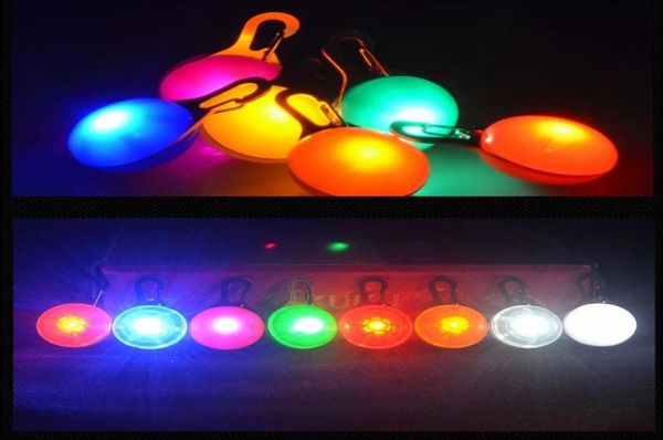 500pcs multi-couleurs LED Colliers de chien de chien de compagnie Light Tag coloré clignores colorés Supplies Glow Sécurité