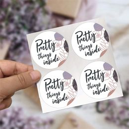 500 stks Mooie dingen binnen Stickers Rose Flower Seal Label Valentijnsdag Gift 57BB Wrap