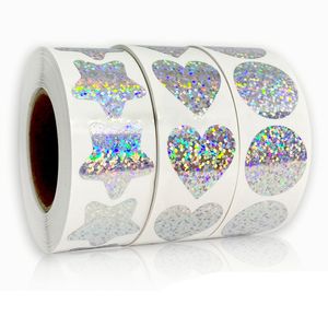 500 stks roll 1 inch dank u lijmstickers hart ronde label voor bruiloft bakken cadeau tas bedrijfspartij decor