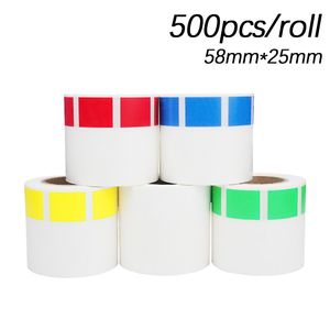 500 pcs/roll kabelbeheer sticker zelfklevend pc netwerk draad kabel kabel stropdas label sticker markering marker gereedschap tag 58*25 mm