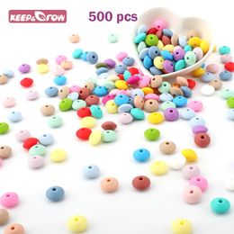 500pcs Perles en silicone 12 mm lentilles bricolage de la chaîne de sucette de la successe