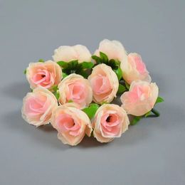 500 pcs 3 cm soie fleur rose têtes plantes noël mariage décor à la maison bricolage cadeau boîte à bonbons fleurs artificielles pour la décoration