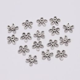 500 pièces tibétain argent fleur métal perle casquettes perle embouts 11.5mm filigrane résultats de bijoux connecteur perles casquette bijoux à bricoler soi-même