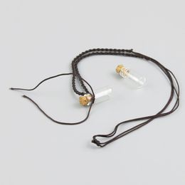 500 stks Tiny 1ML Glasbubble Fles Fials Charms Hangers Duidelijke DIY-flessen met kurkplug