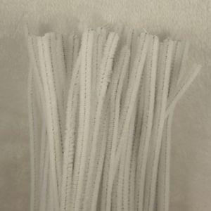 500 STKS witte Chenille Craft Stengels Pijpreinigers 12 30 cm DIY kunst voor Kinderen handgemaakte creatieve materials291S